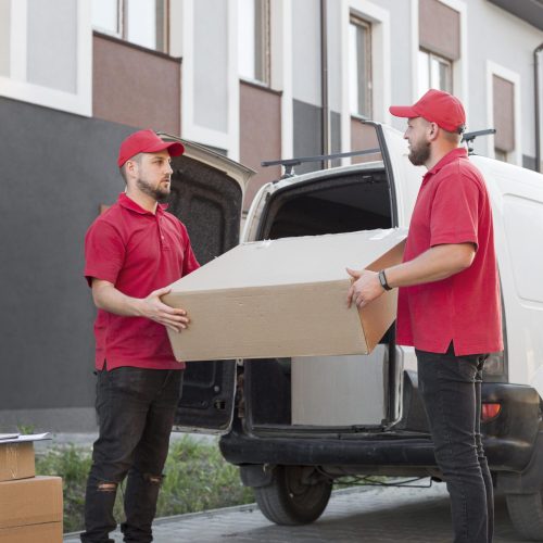 front-view-delivery-men-job-concept front-view-delivery-men-job-concept